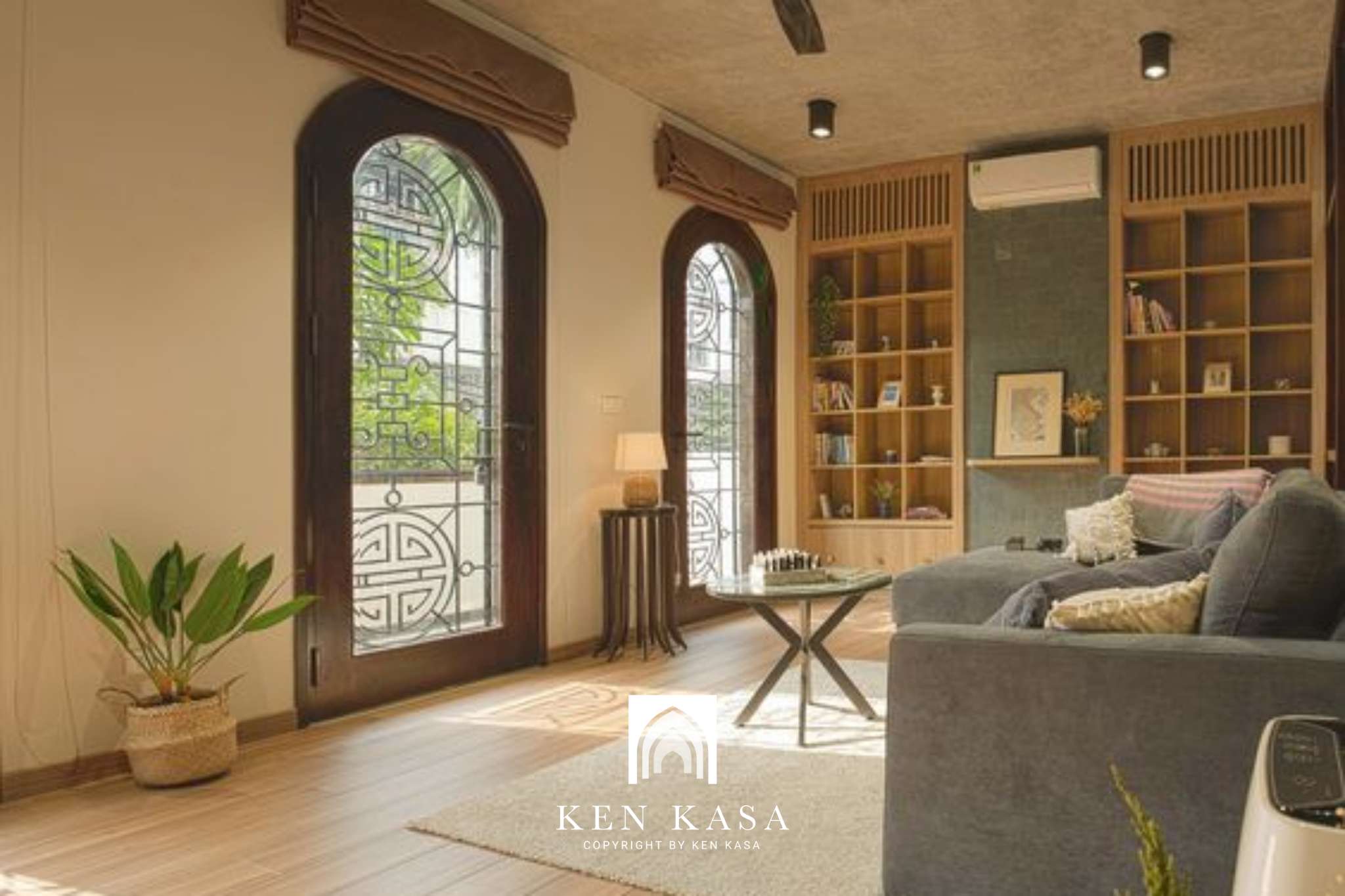 Không gian chung khi thiết kế homestay trong ngõ nhỏ 